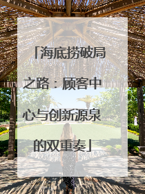 海底捞破局之路：顾客中心与创新源泉的双重奏