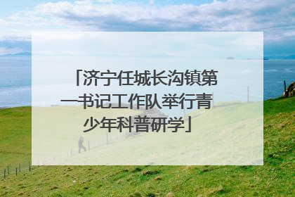 济宁任城长沟镇第一书记工作队举行青少年科普研学