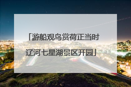 游船观鸟赏荷正当时 辽河七星湖景区开园