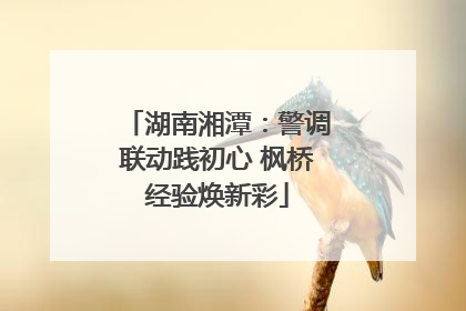 湖南湘潭：警调联动践初心 枫桥经验焕新彩