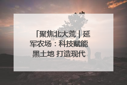 聚焦北大荒｜延军农场：科技赋能黑土地 打造现代农业“智慧芯”
