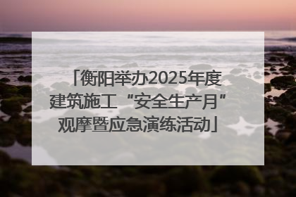 衡阳举办2025年度建筑施工“安全生产月”观摩暨应急演练活动