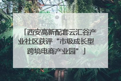 西安高新配套云汇谷产业社区获评“市级成长型跨境电商产业园”