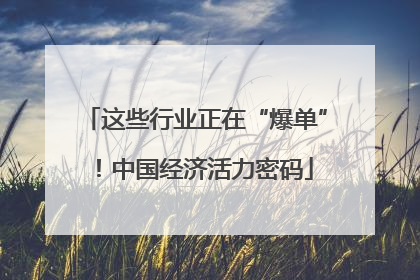 这些行业正在“爆单”！中国经济活力密码