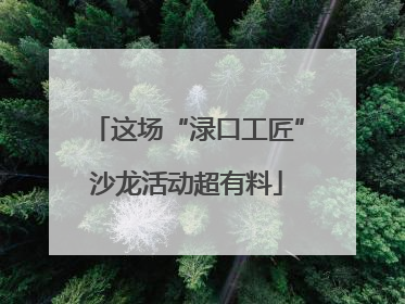 这场“渌口工匠”沙龙活动超有料