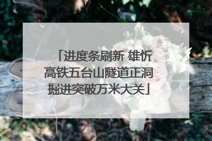 进度条刷新 雄忻高铁五台山隧道正洞掘进突破万米大关