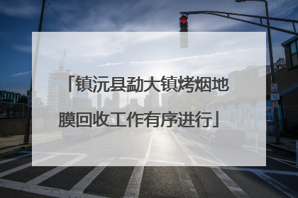 镇沅县勐大镇烤烟地膜回收工作有序进行