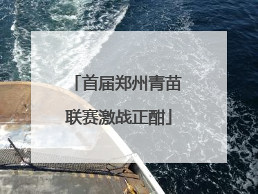 首届郑州青苗联赛激战正酣