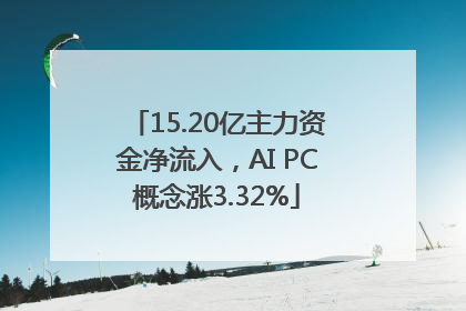15.20亿主力资金净流入，AI PC概念涨3.32%