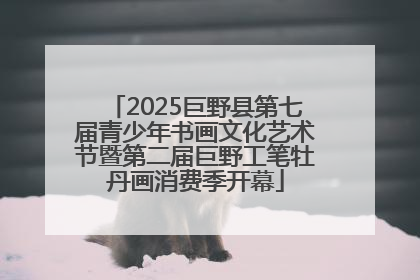 2025巨野县第七届青少年书画文化艺术节暨第二届巨野工笔牡丹画消费季开幕
