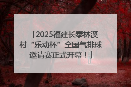 2025福建长泰林溪村“乐动杯”全国气排球邀请赛正式开幕！