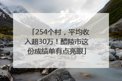 254个村，平均收入超30万！醴陵市这份成绩单有点亮眼