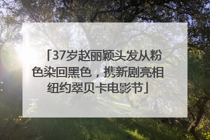 37岁赵丽颖头发从粉色染回黑色，携新剧亮相纽约翠贝卡电影节
