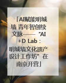 AI赋能明城墙 青年智创续文脉——“AI+D Lab：明城墙文化遗产设计工作坊”在南京开营