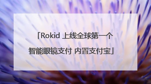 Rokid 上线全球第一个智能眼镜支付 内置支付宝
